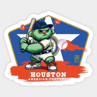 USA - American BASEBALL - Houston - Baseball mascot - Houston baseball Sticker